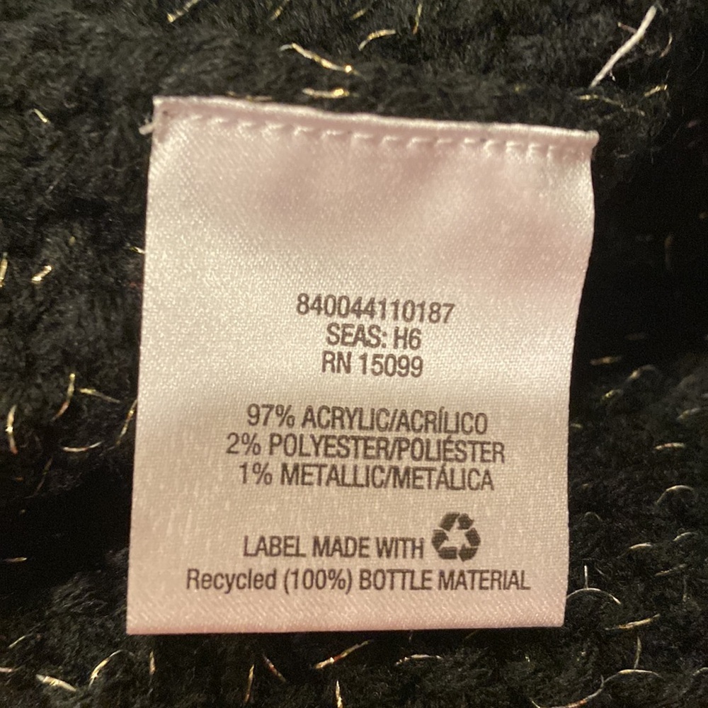 Medium black Metaphor sweater with gold highlights - NWT - Picture 4 of 5